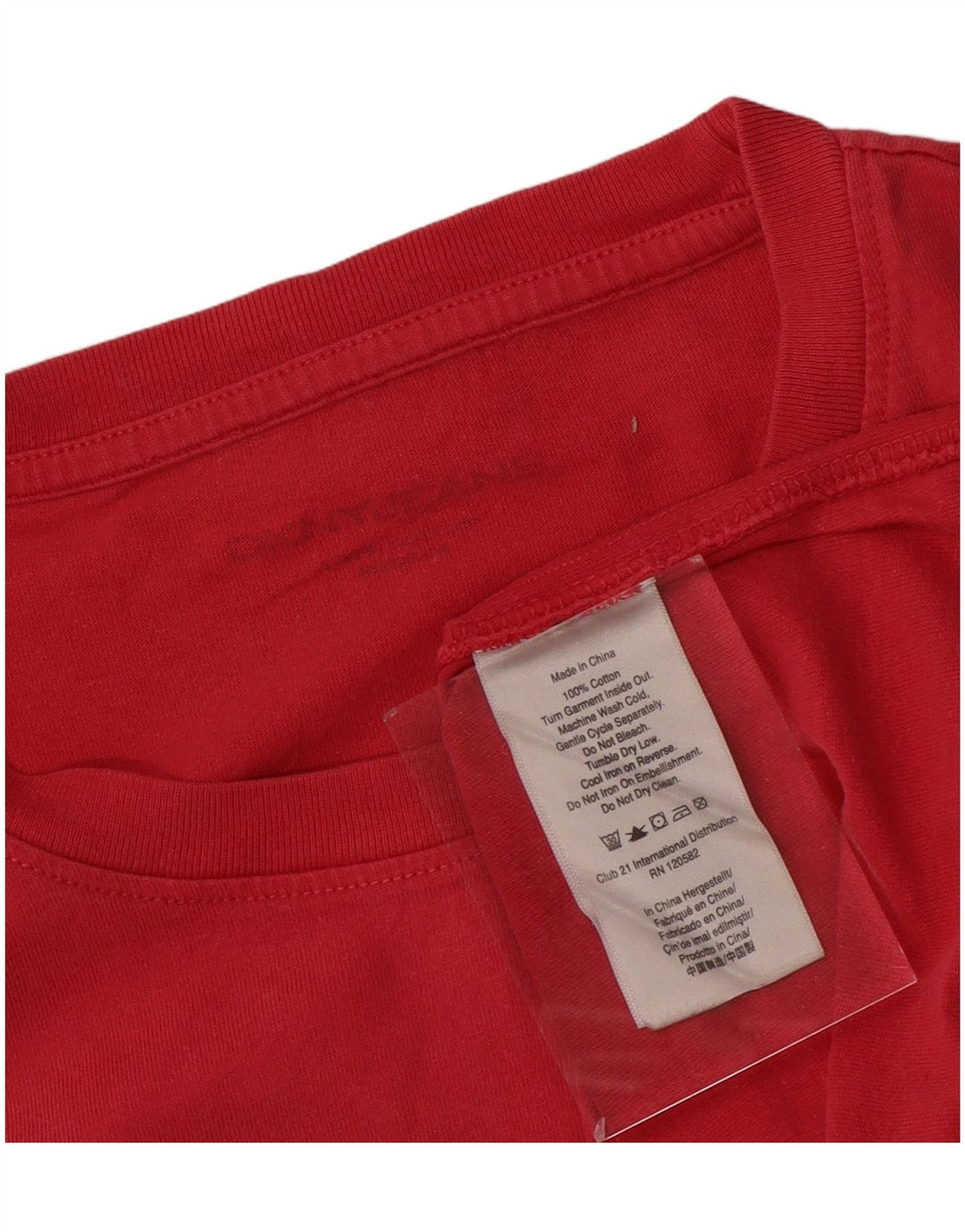 T-shirt grafica da uomo Dkny Top in cotone rosso medio