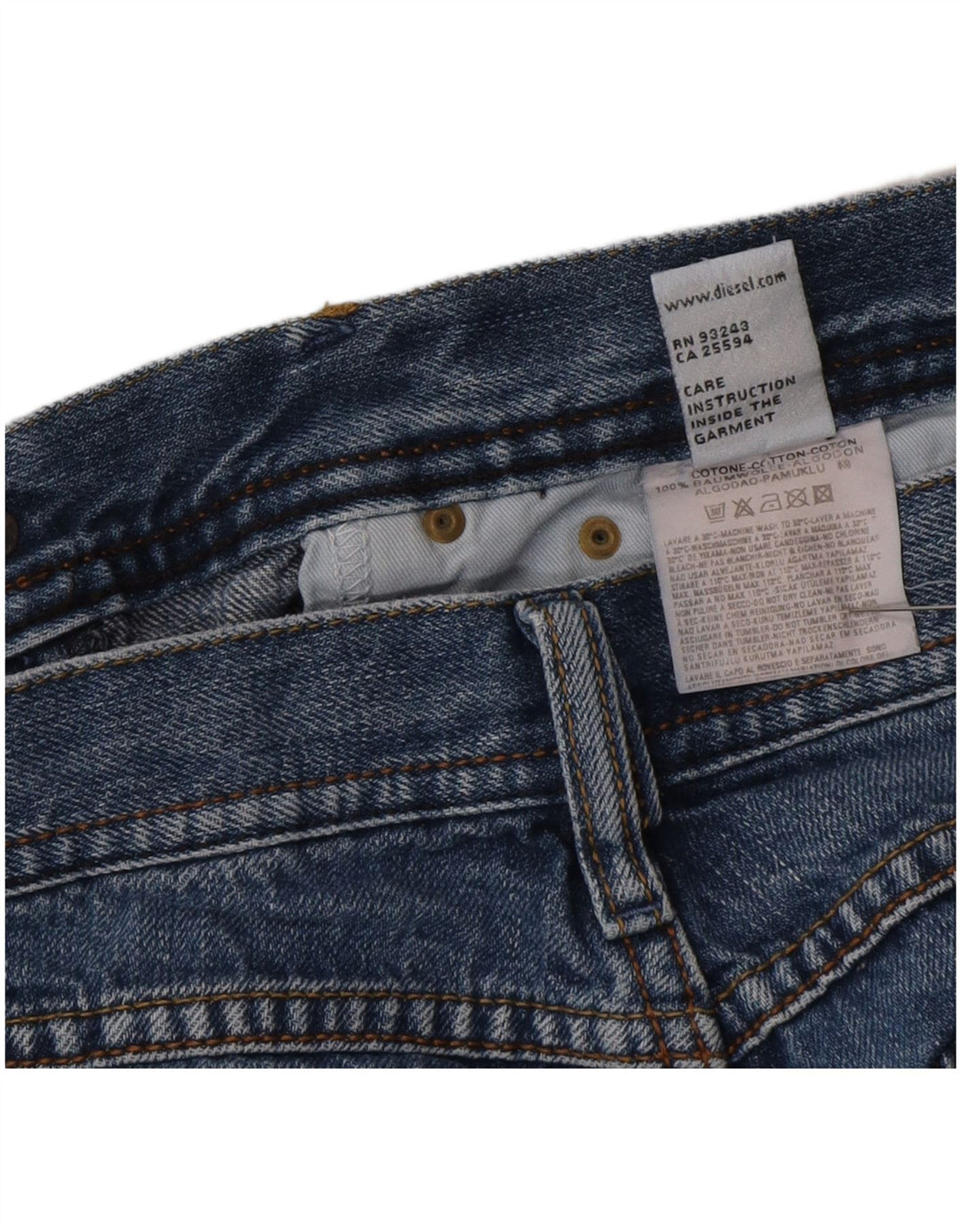 Jeans Bootcut da donna Diesel W28 L30 cotone blu
