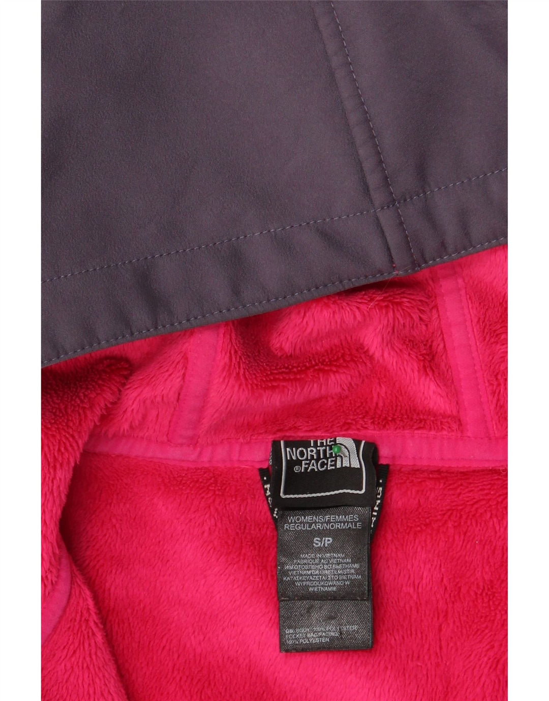 THE NORTH FACE Giacca a vento con cappuccio da donna UK 10 Small Viola