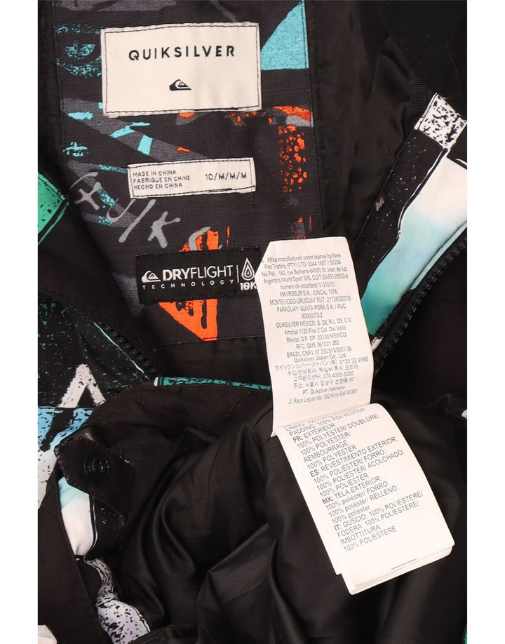 Giacca a vento grafica Quiksilver da ragazzo 9-10 anni media multicolore