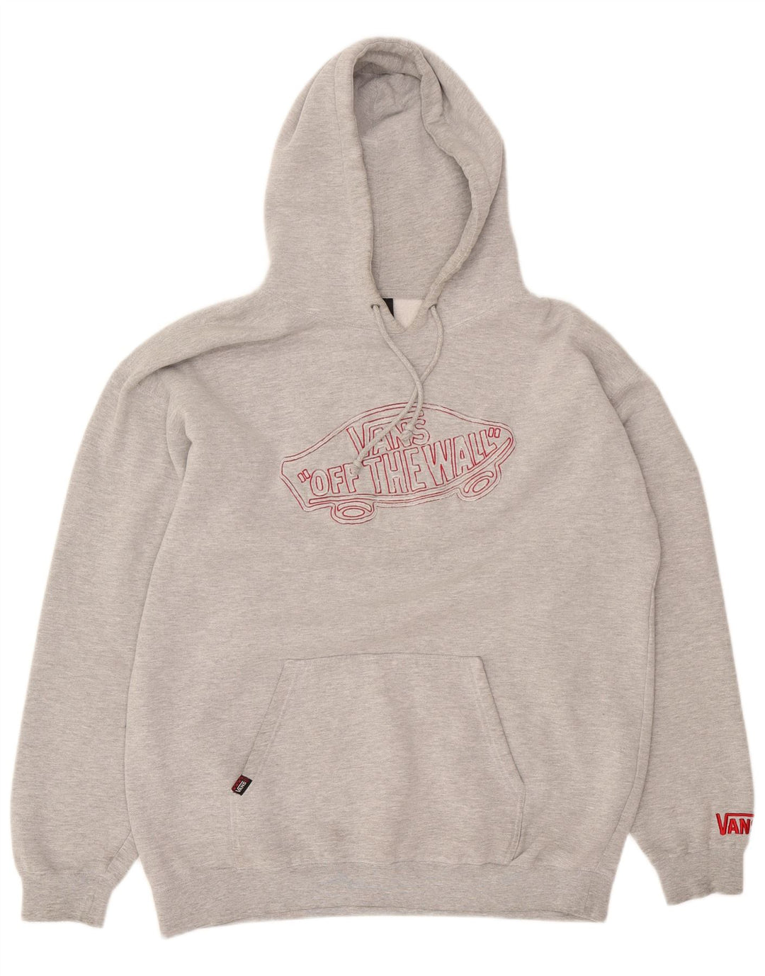 Felpa con cappuccio grafica da uomo Vans grande grigia chiazzata
