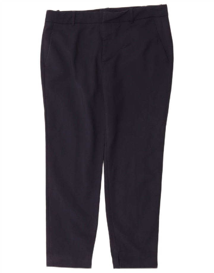Pantaloni chino slim da donna Zara grandi W30 L27 blu navy