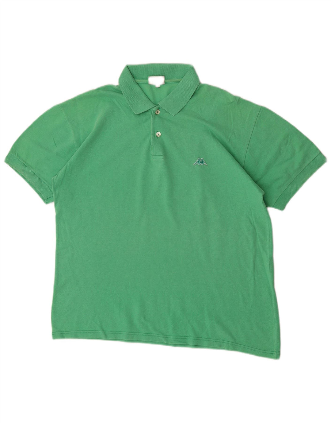 Polo Kappa Uomo Verde Medio In Cotone