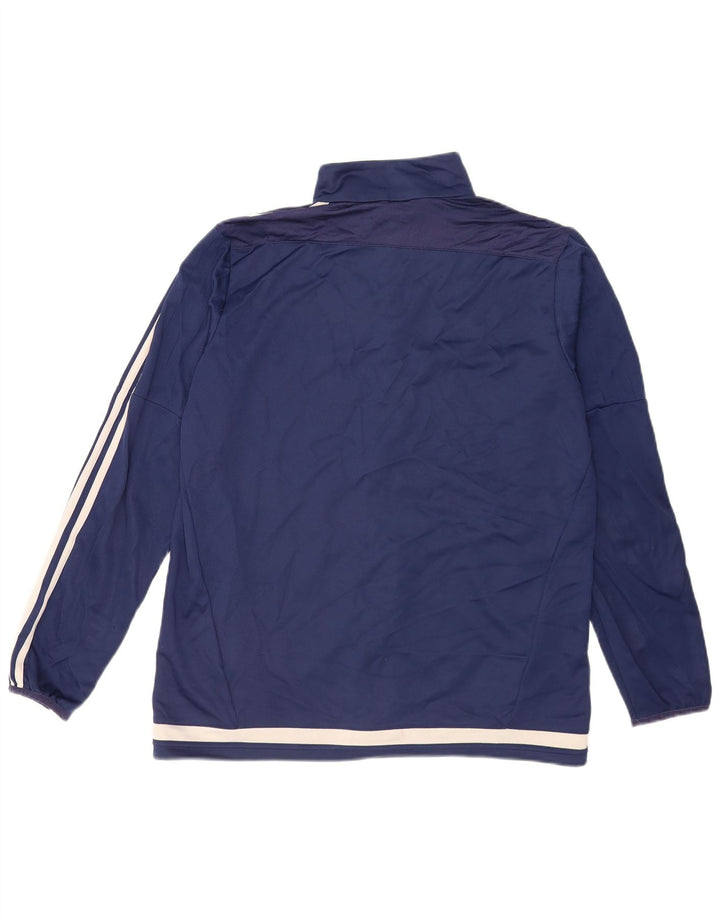 Giacca da uomo Adidas Climalite Top Jacket Large Blu Navy in poliestere