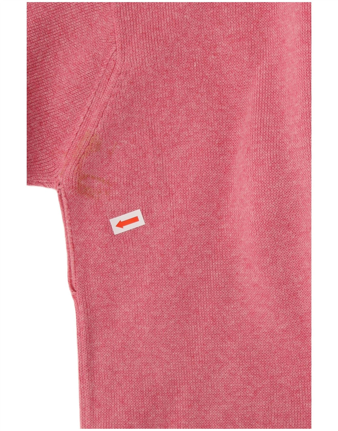 GANT Maglione da uomo con scollo a V XL in cotone screziato rosa