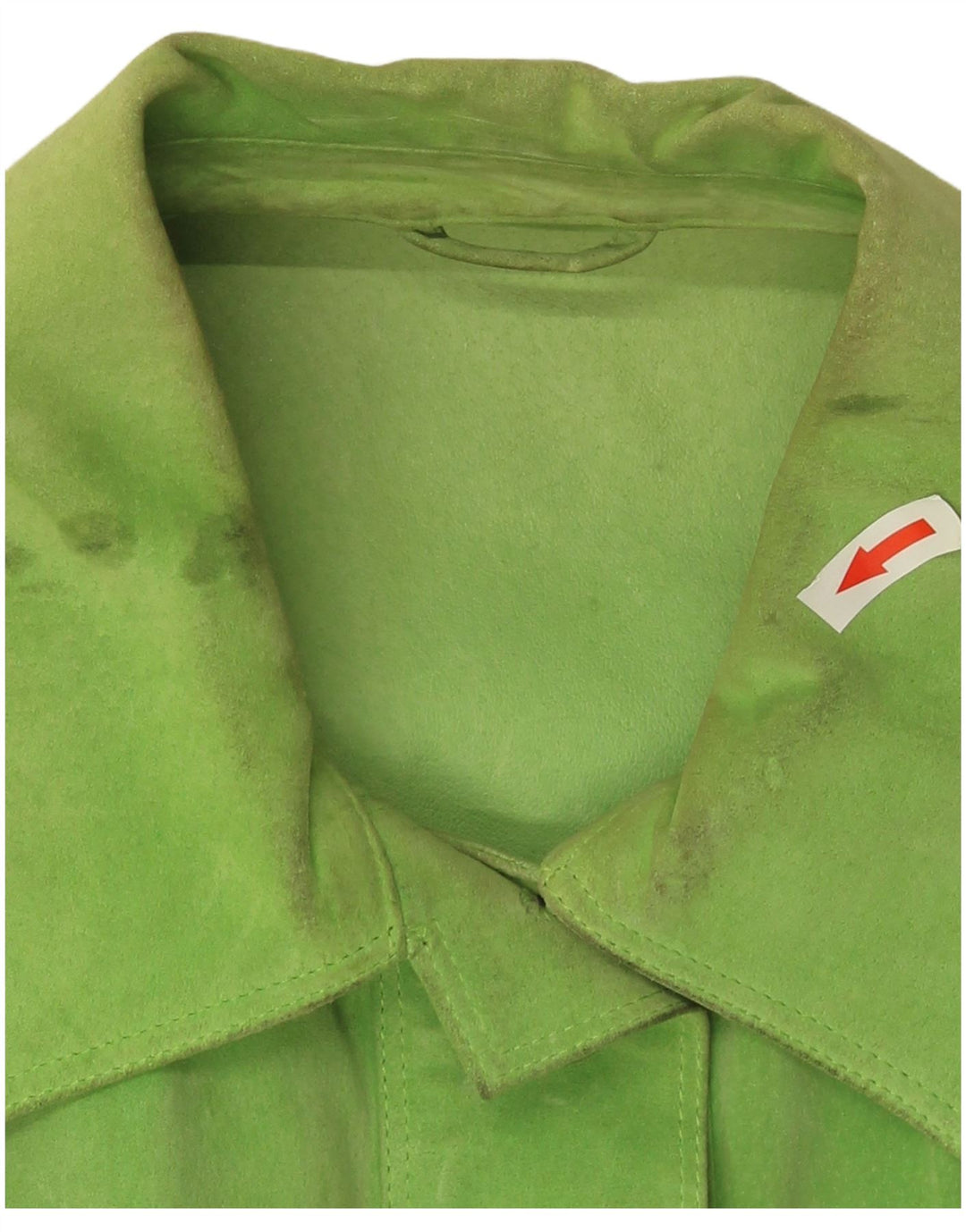Giacca in pelle scamosciata da donna Gai Mattiolo UK 16 Large Verde
