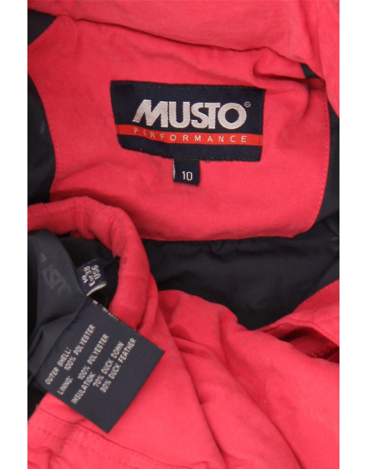 Giacca imbottita oversize da donna Musto UK 10 Small Poliestere rosso