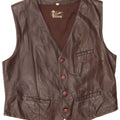 Gilet da uomo Creation EU 54 2XL Pelle marrone
