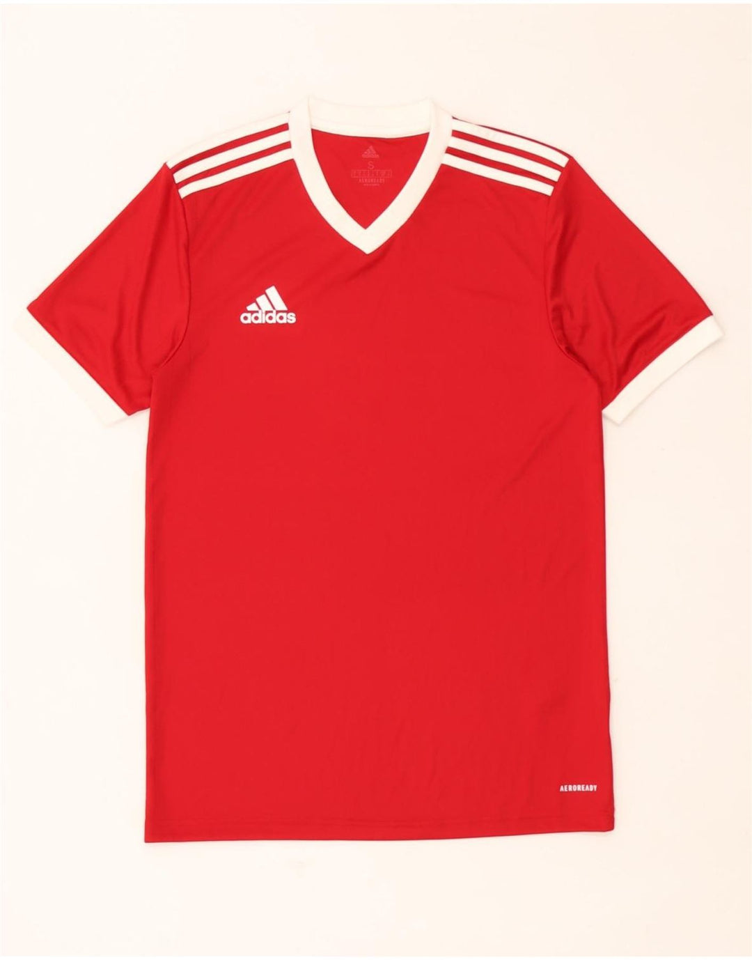 Maglietta Adidas Aeroready da uomo, piccola, in poliestere rosso