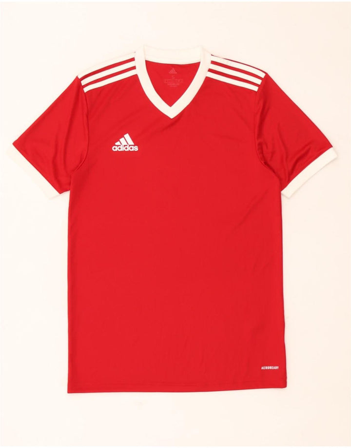 Maglietta Adidas Aeroready da uomo, piccola, in poliestere rosso