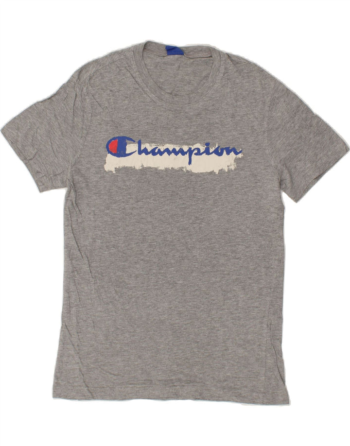 CHAMPION Mens Graphic T-Shirt Top Medium Grey Vintage Champion and Second-Hand Champion from Messina Hembry 