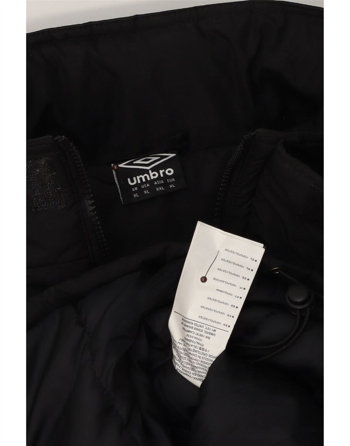 Giacca imbottita grafica da uomo Umbro UK 42 XL poliestere nero