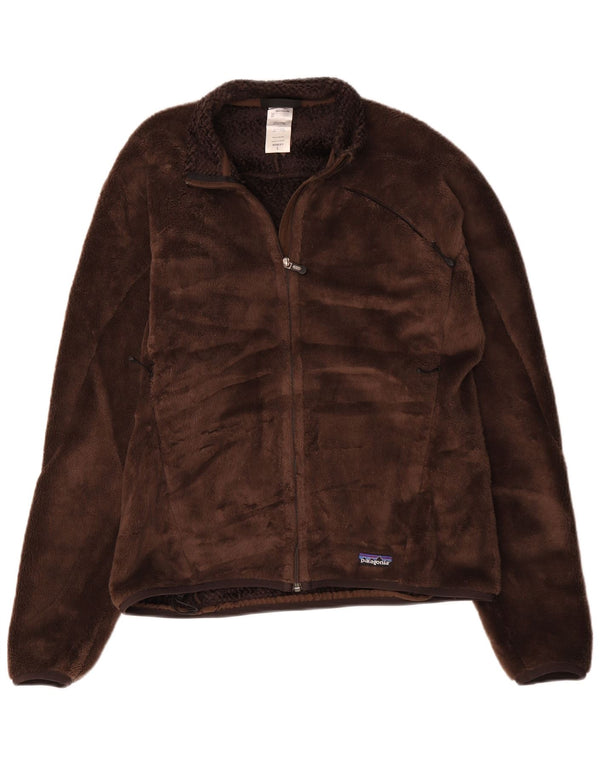 Giacca in pile da donna Patagonia UK 16 Large Marrone Poliestere
