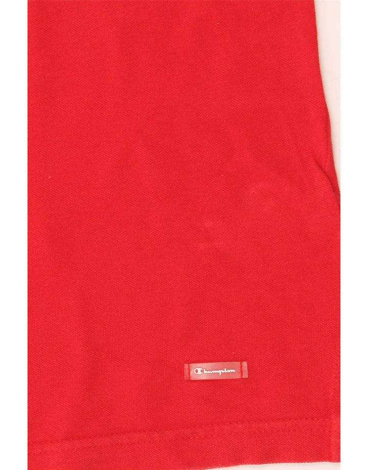 Polo corta da donna Champion UK 14 cotone rosso medio