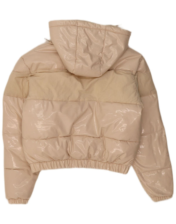 Giacca imbottita oversize con cappuccio oversize da donna Ellesse UK 8 Small Beige