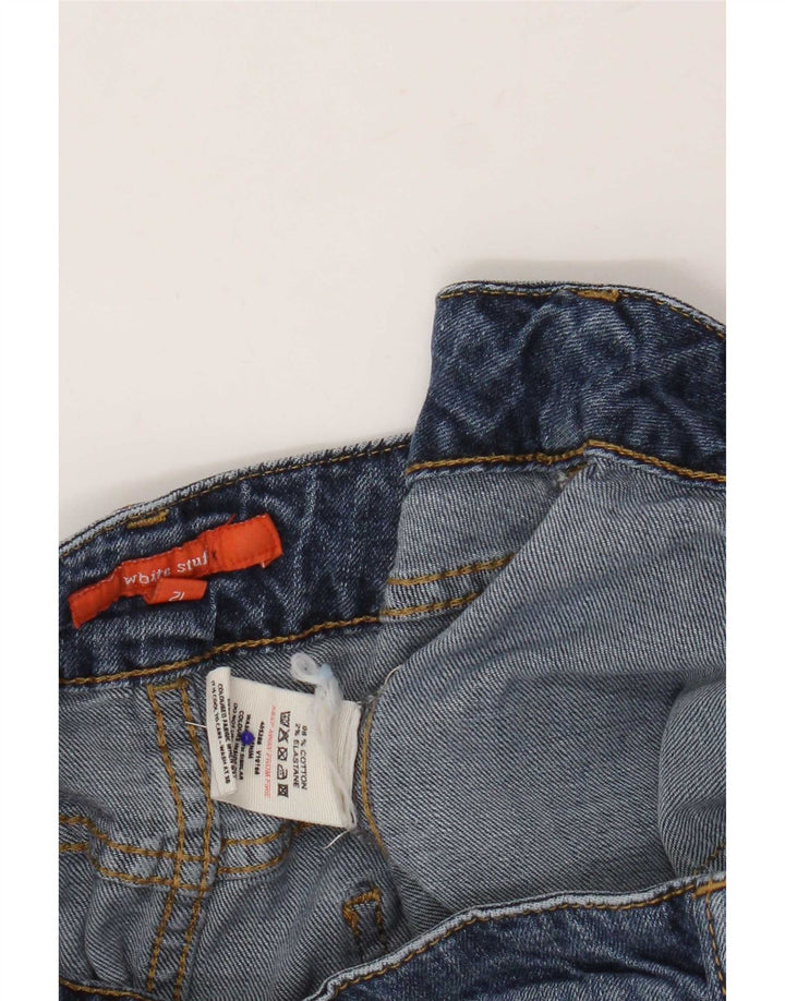 Gonna in denim da donna White Stuff US 12 Medium W32 Cotone blu