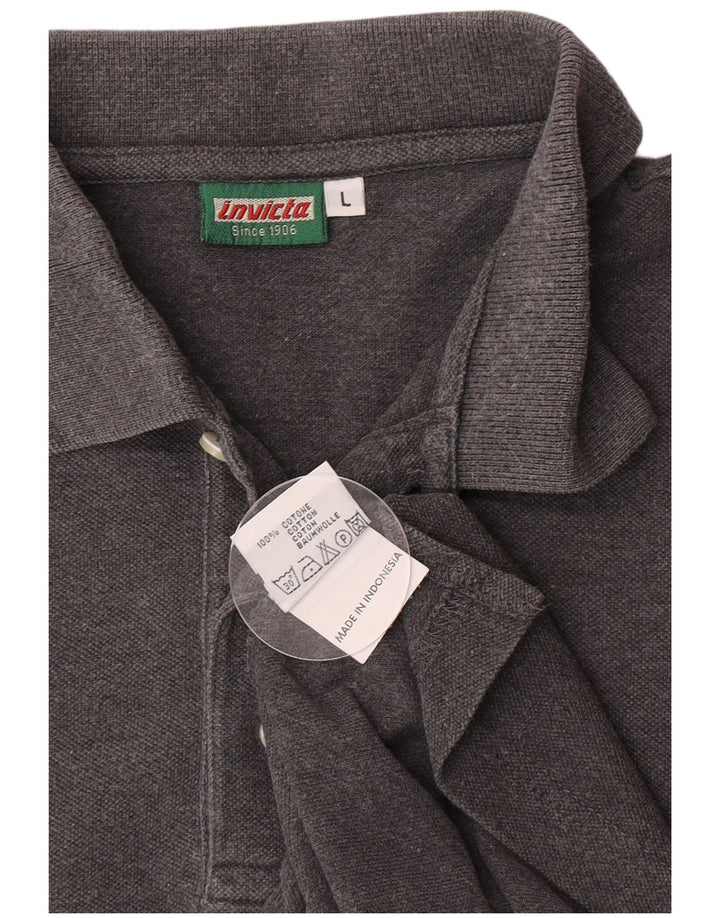 Polo Uomo Invicta Large in Cotone Grigio