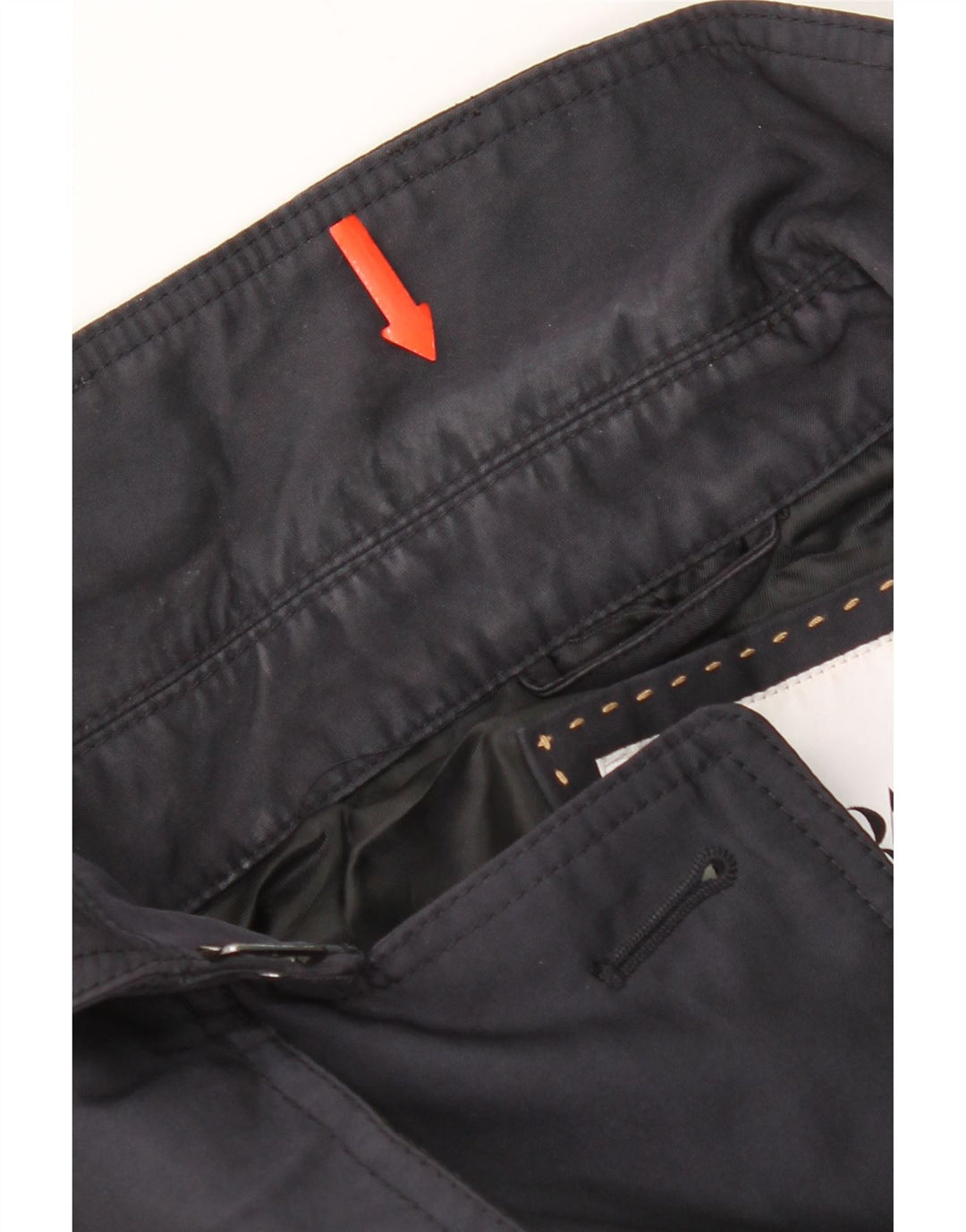 Trench da uomo Zara UK 40 grande poliestere blu navy