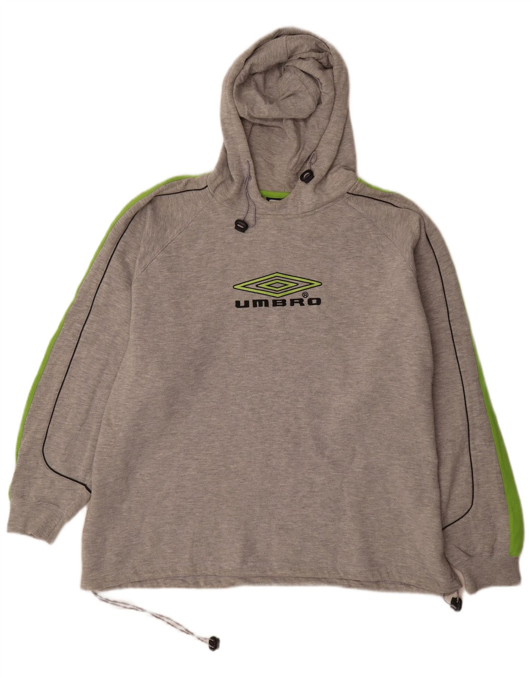 Felpa con cappuccio grafica da uomo Umbro XL Poliestere color block grigio