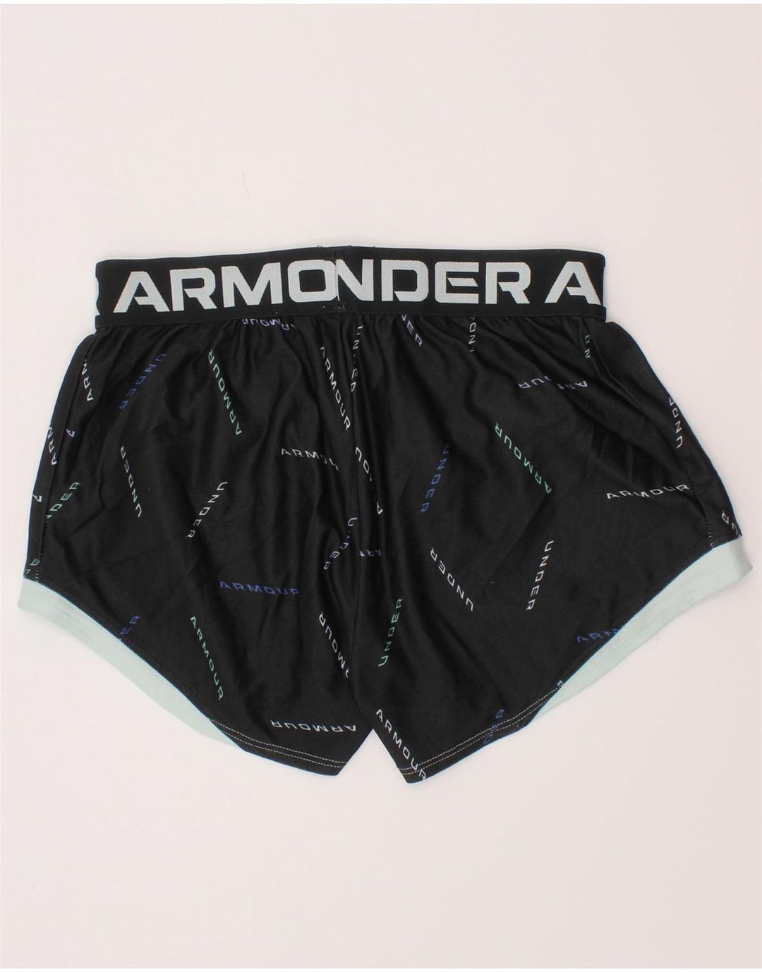 Pantaloncini sportivi grafici per ragazze Under Armour 9-10 anni medi neri