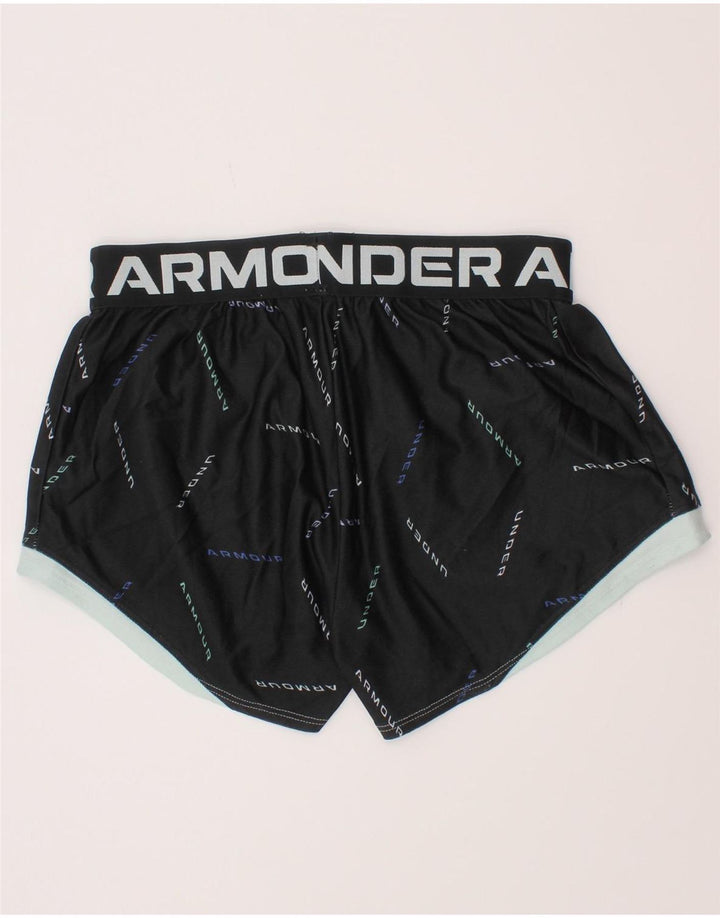 Pantaloncini sportivi grafici per ragazze Under Armour 9-10 anni medi neri