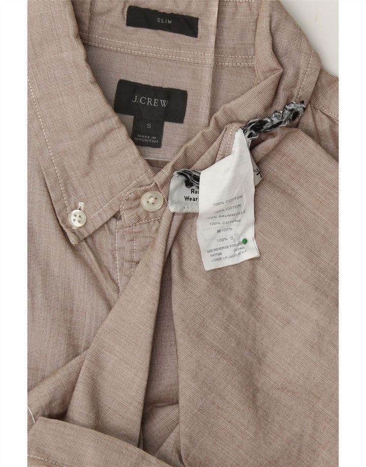 J. CREW Mens Slim Shirt Small Grey Gingham Cotton Vintage J. Crew and Second-Hand J. Crew from Messina Hembry 