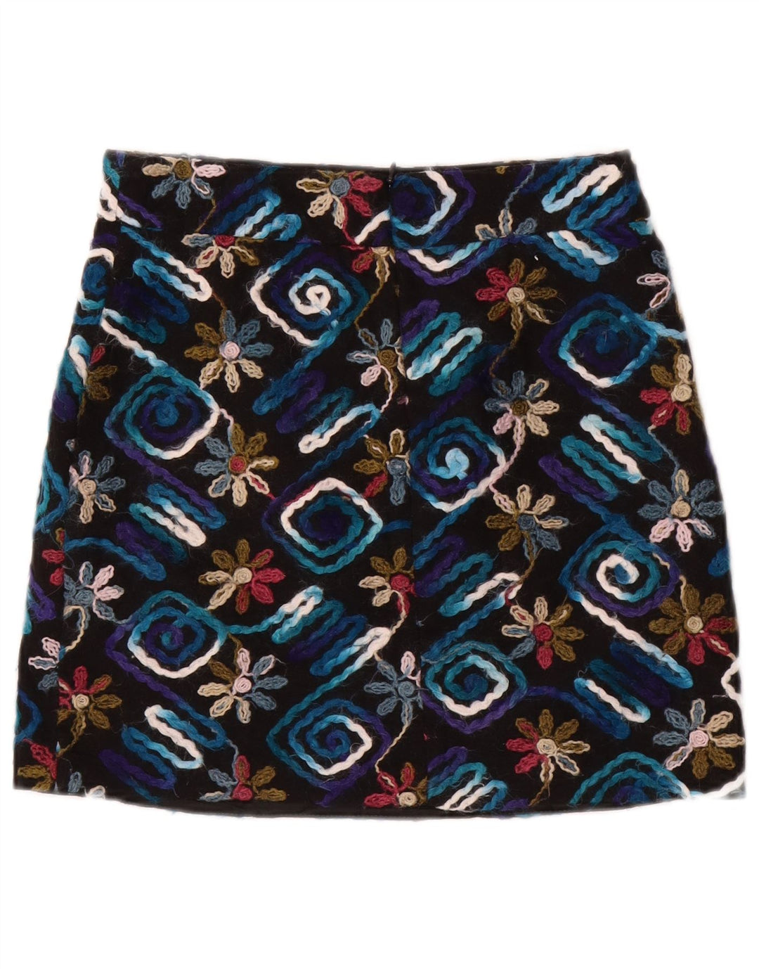 Minigonna Zara da donna piccola W26 nera floreale