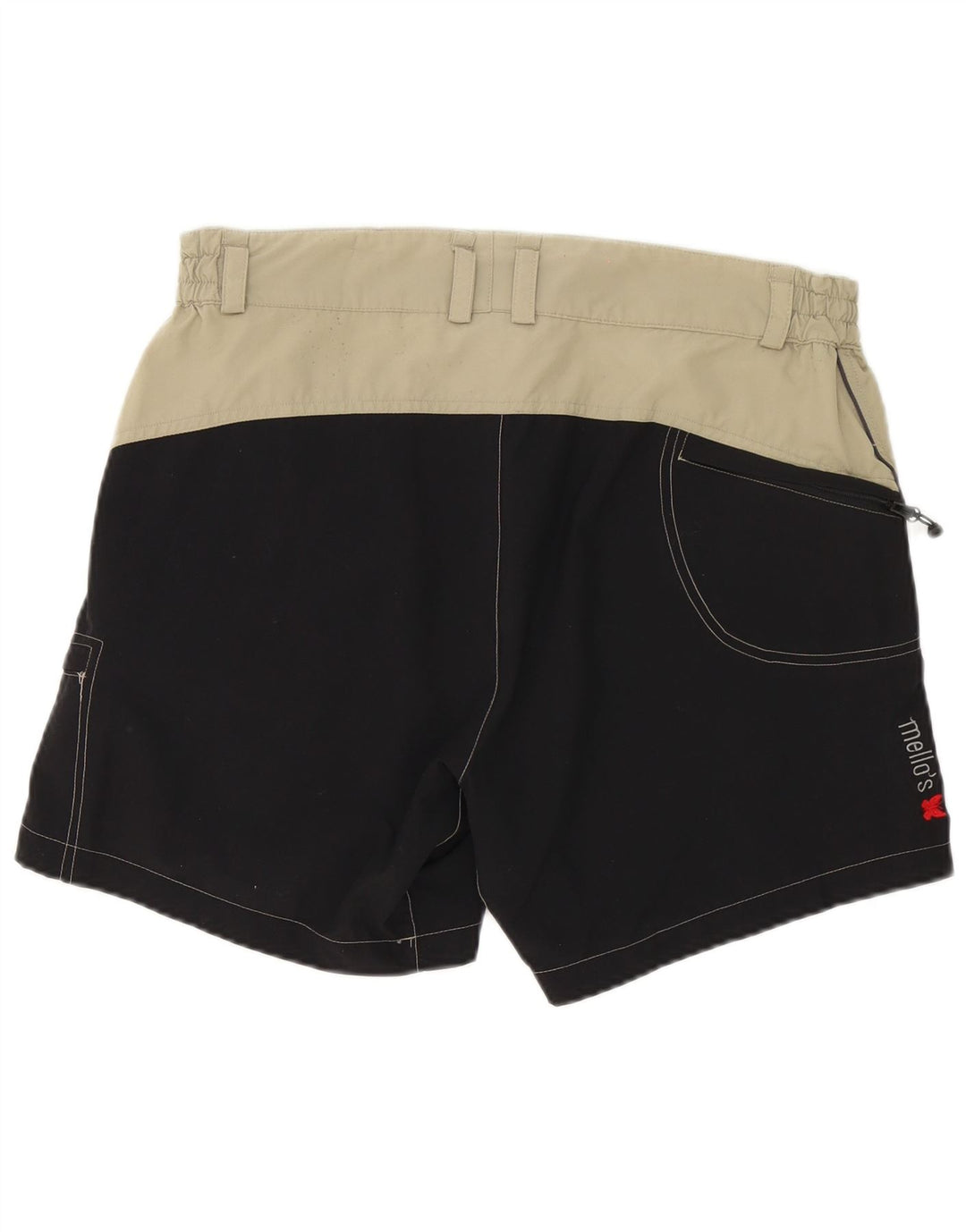 Pantaloncini cargo da uomo Mello's W32 Beige medio Colorblock in poliammide
