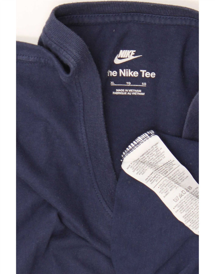T-shirt da uomo Nike Top XL blu navy in cotone
