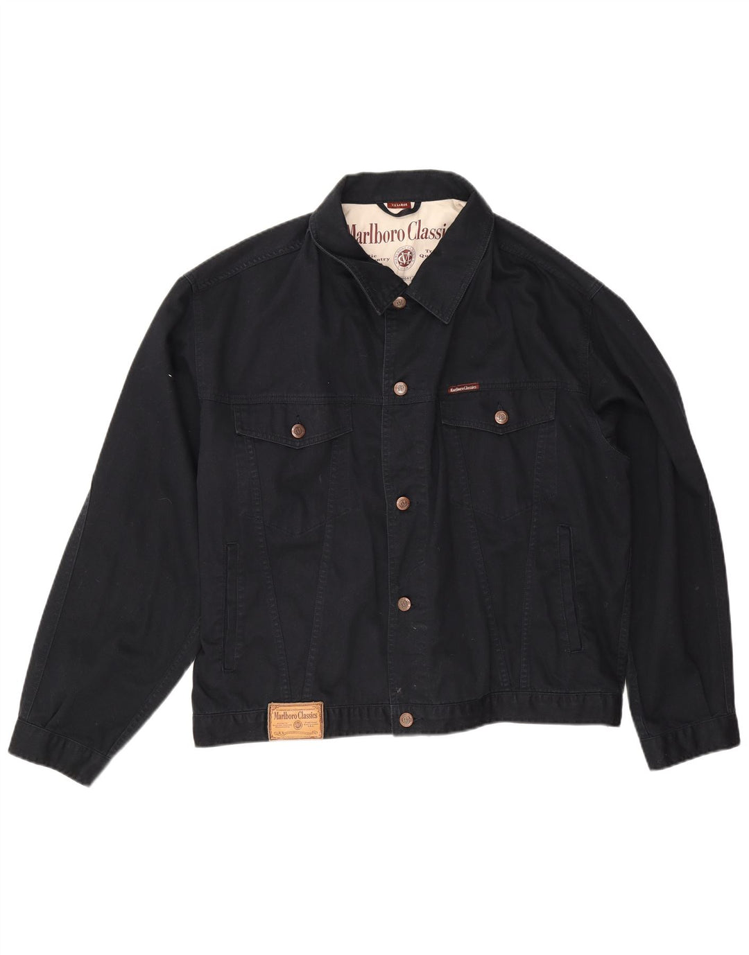 Giacca di jeans da uomo Marlboro Classics UK 44 2XL Cotone blu navy