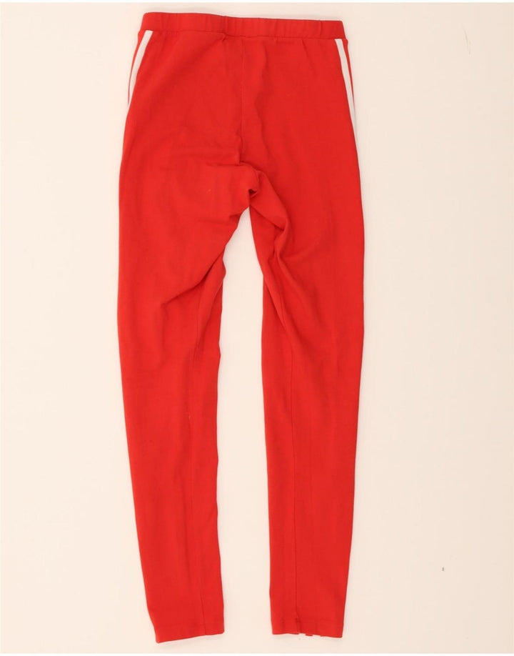 ADIDAS Womens Leggings UK 8 Small Red Vintage Adidas and Second-Hand Adidas from Messina Hembry 