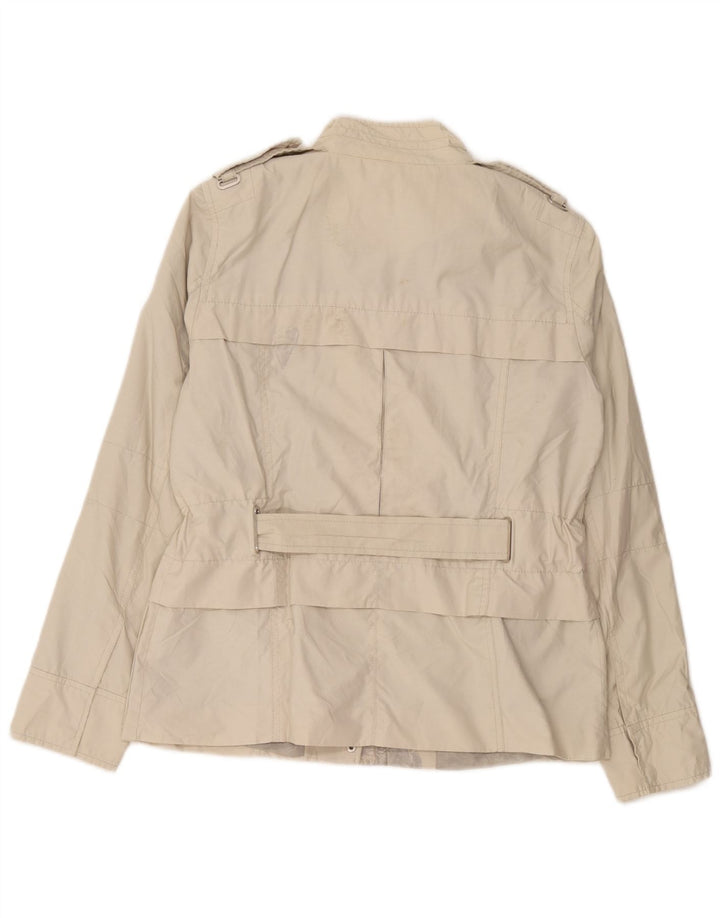 Giacca militare da donna Zara UK 14 cotone grigio medio