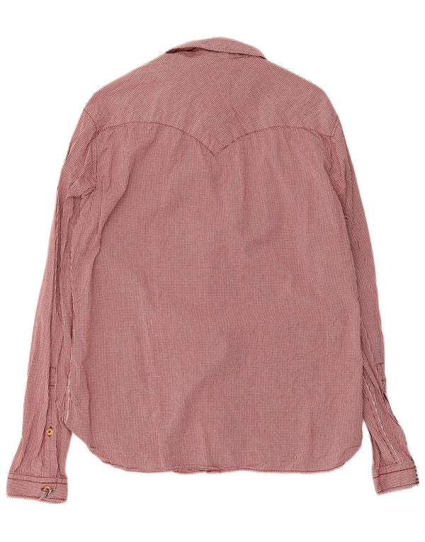 Camicia da uomo Levi's in cotone a quadretti rosso medio