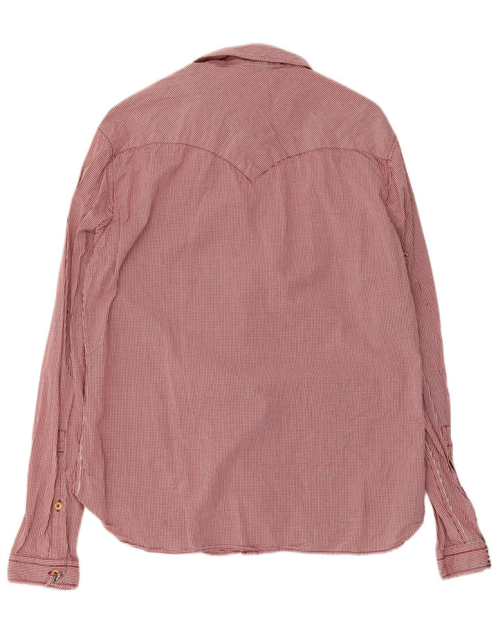 Camicia da uomo Levi's in cotone a quadretti rosso medio