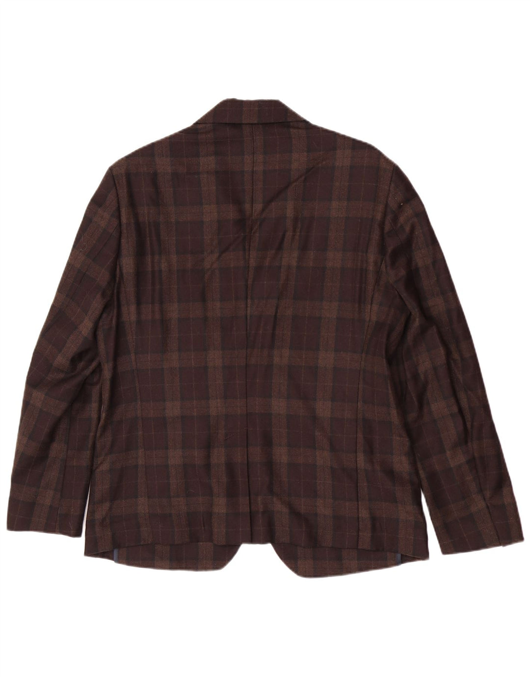 Giacca Blazer da Uomo a 1 Bottone Mauro Grifoni IT 50 Large in Lana Scozzese Marrone