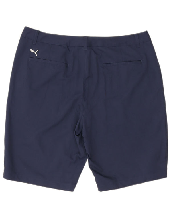 Pantaloncini chino da uomo Puma W36 Large blu navy in poliestere