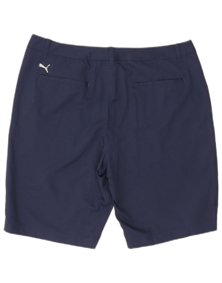 Pantaloncini chino da uomo Puma W36 Large blu navy in poliestere