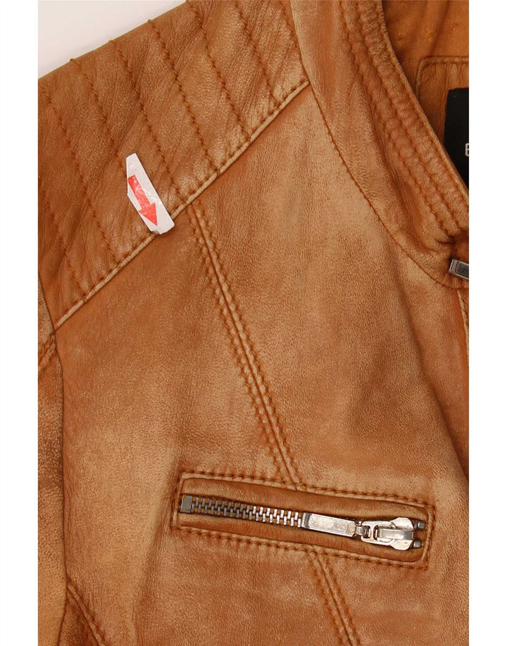 Giacca in pelle da donna Bonita IT 40 piccola marrone