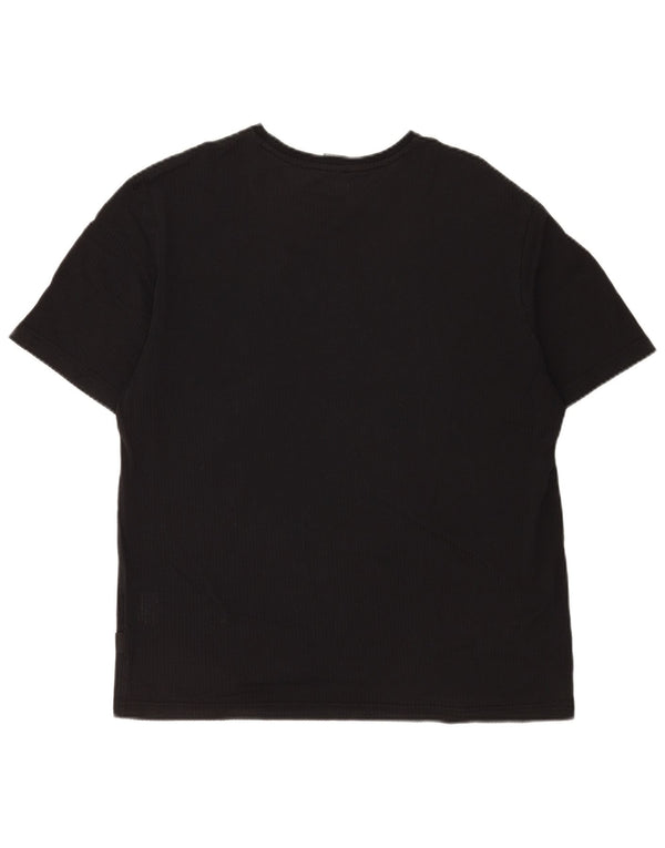 T-shirt da uomo Hugo Boss Top grande in cotone nero