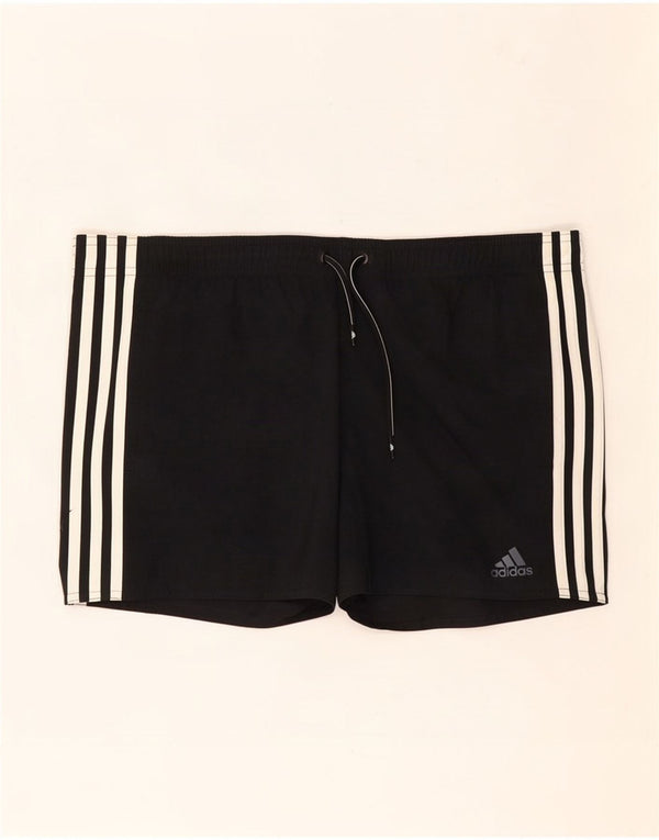 Pantaloncini sportivi Adidas da uomo piccoli in poliestere nero