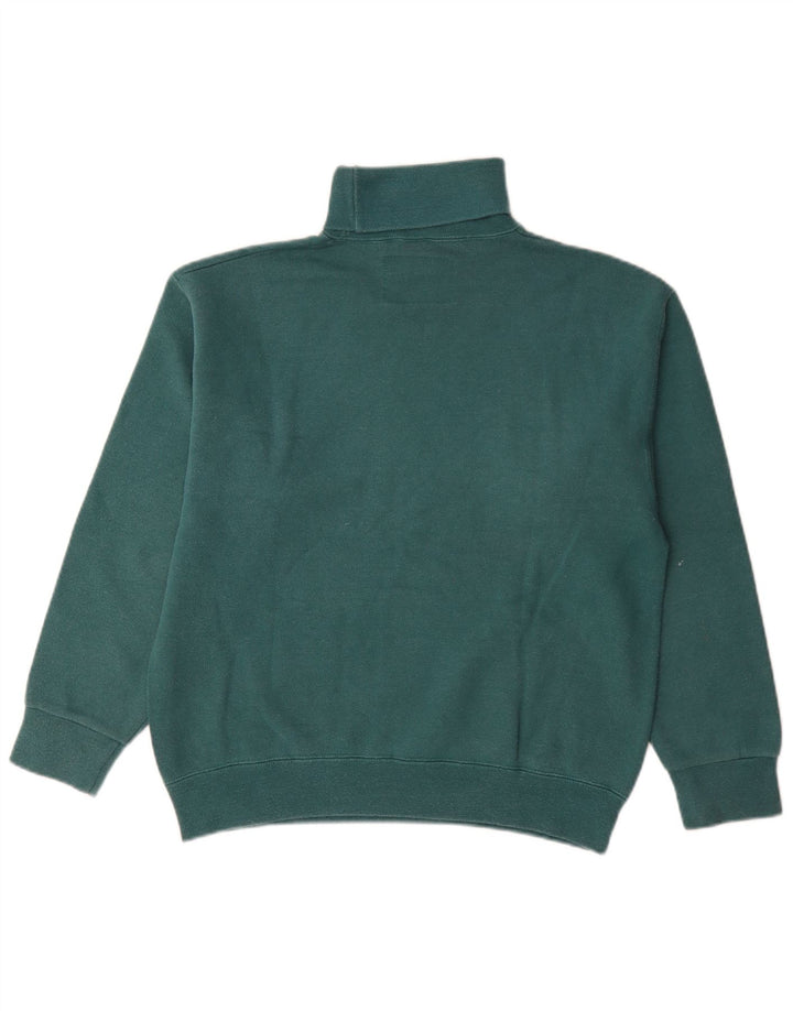 Felpa Champion da uomo con collo alto, maglione, cotone verde medio