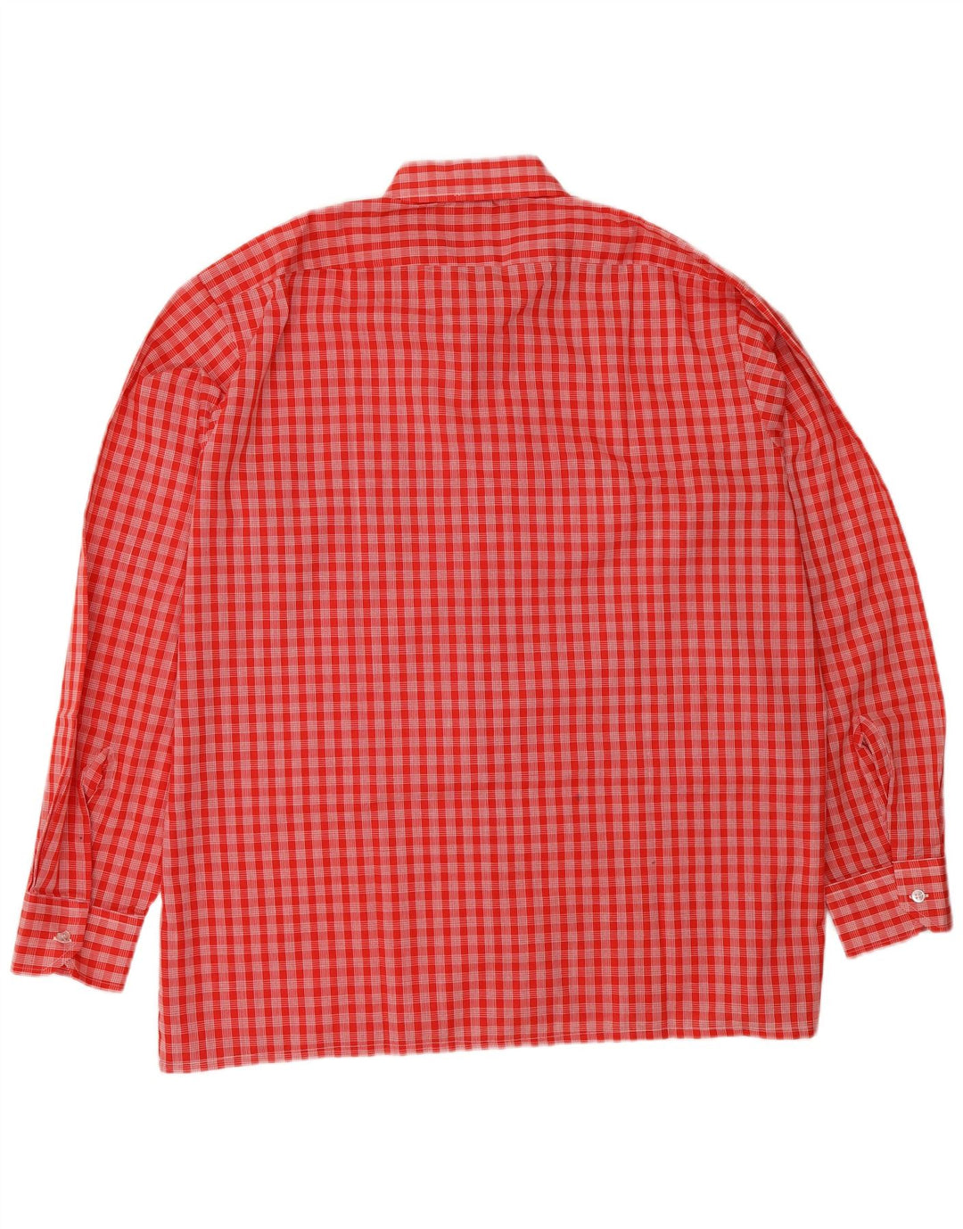 Camicia vintage da uomo XL in poliestere a quadri rossi