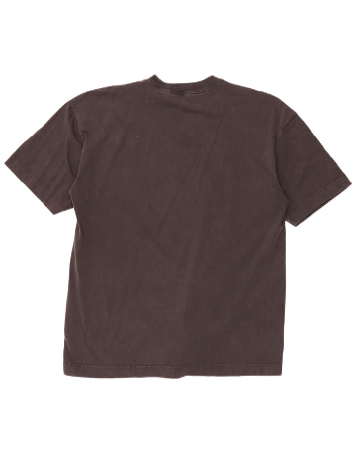 T-shirt grafica da uomo Hollister Top Large in cotone grigio
