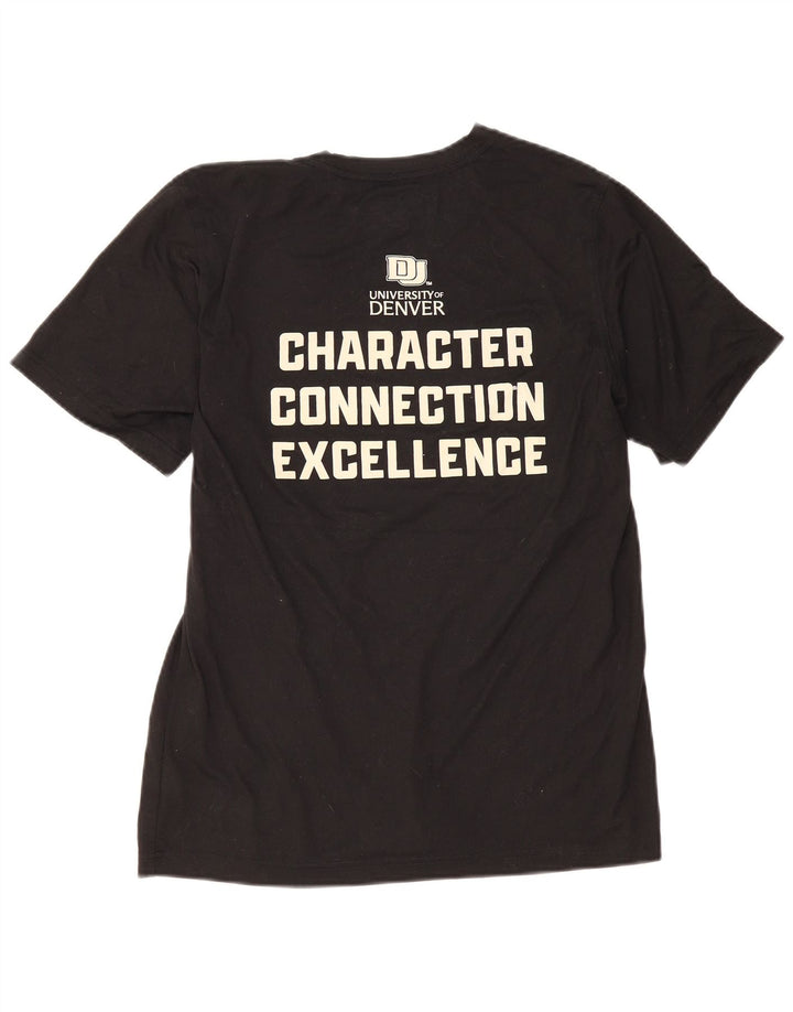 T-shirt grafica da uomo New Balance Top grande in poliestere nero
