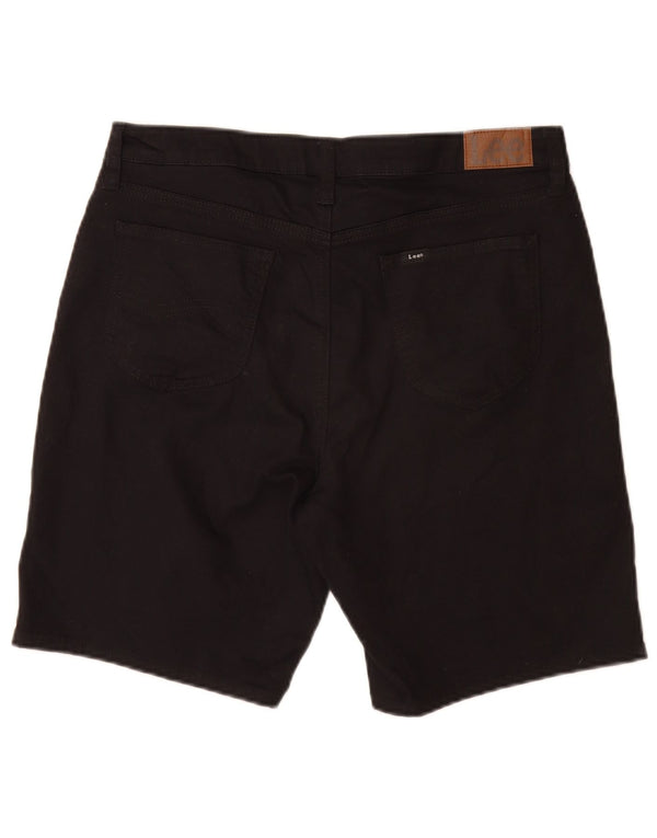 Pantaloncini di jeans da donna Lee US 12 Large W32 cotone nero