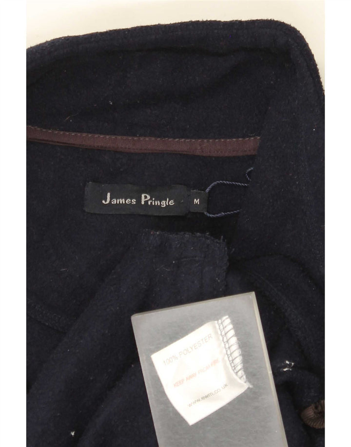 Gilet in pile da uomo James Pringle UK 38 medio poliestere blu navy