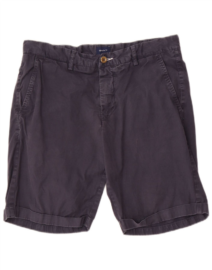 Pantaloncini chino da uomo Gant W32 cotone blu navy medio