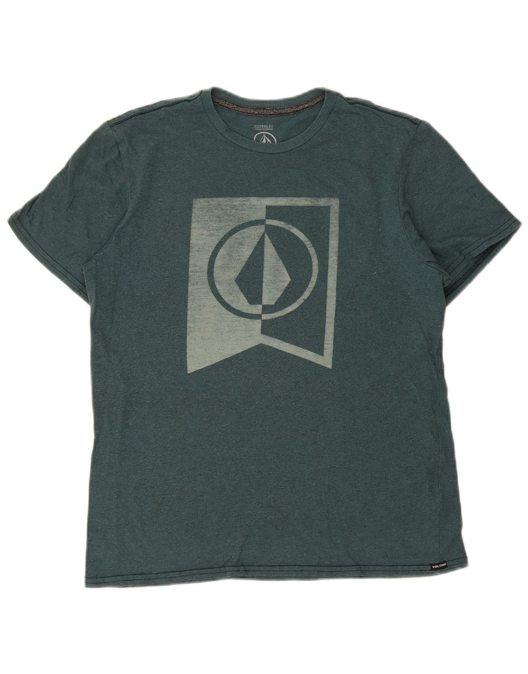 T-shirt grafica da uomo Volcom Modern Fit Top in cotone verde medio