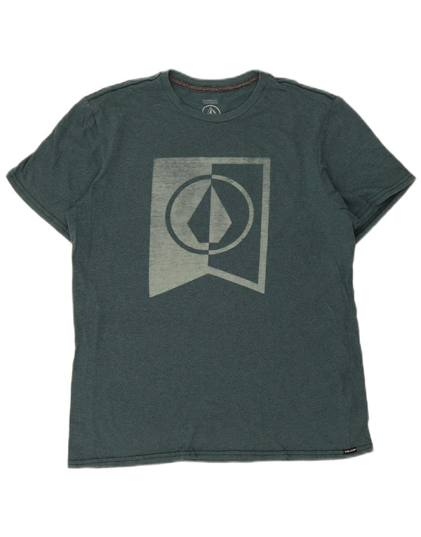 T-shirt grafica da uomo Volcom Modern Fit Top in cotone verde medio