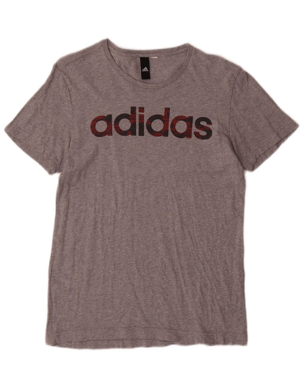 T-shirt grafica da uomo ADIDAS Top piccola grigia